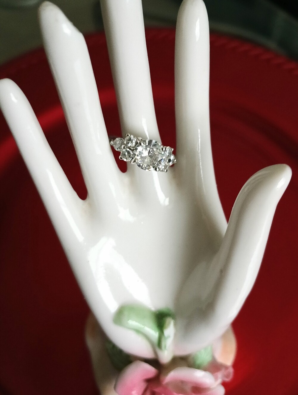 Sterling Silver/925 Engagement Style CZ Ring (6)